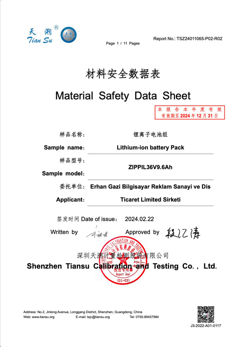 MSDS Belgesi