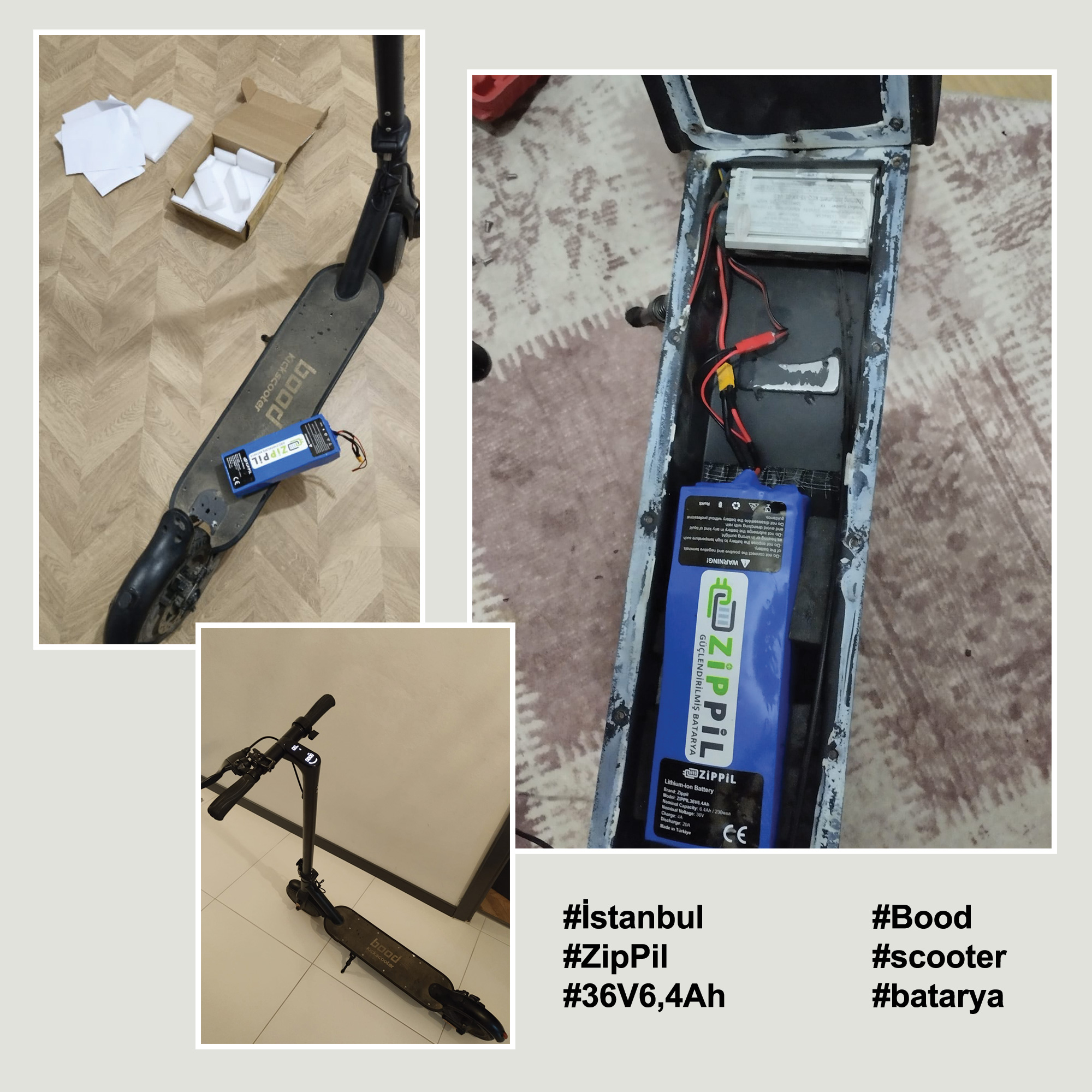 2024 ercan istanbul bood scooter zippil batarya kullanıcıları