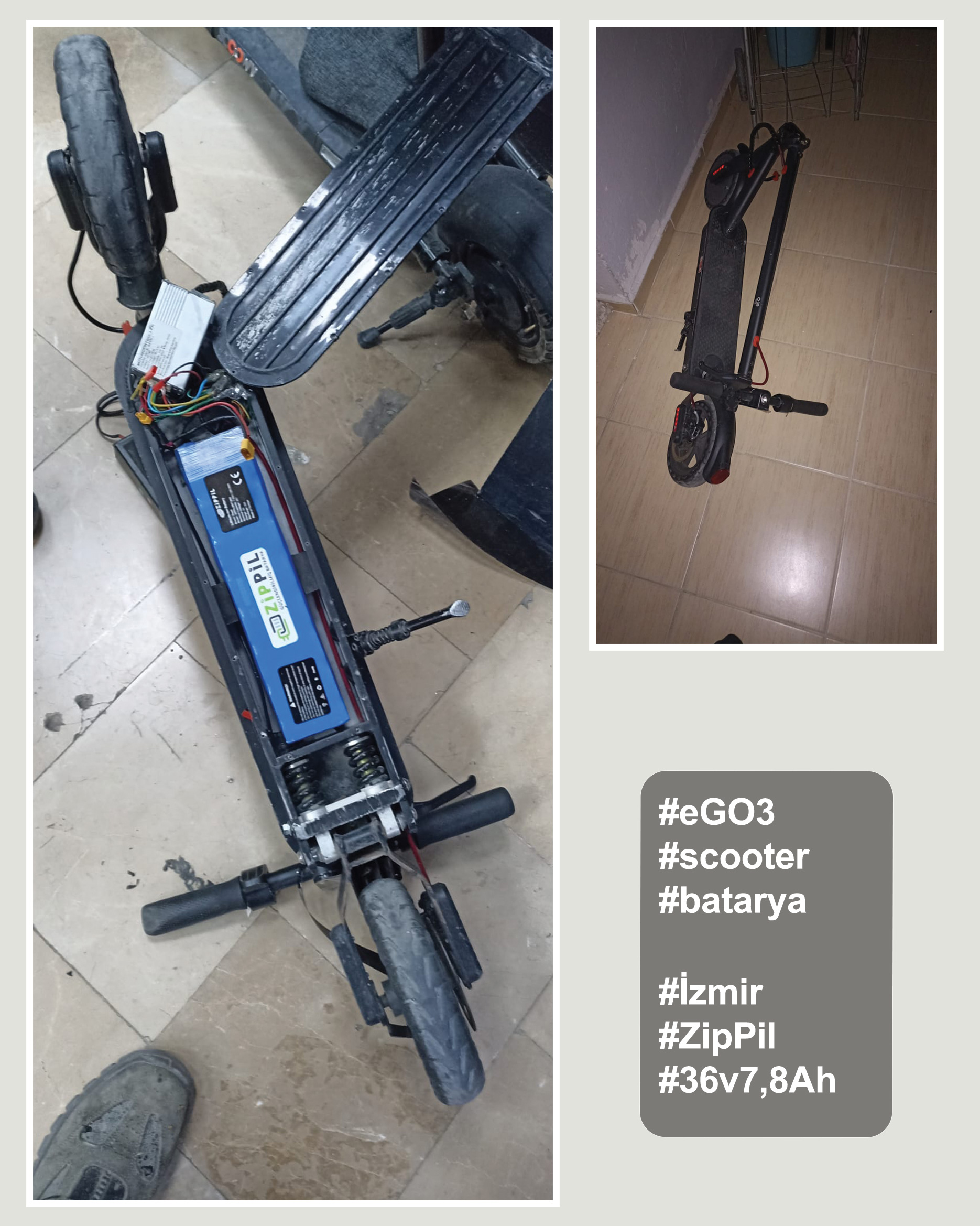2025 cenk izmir mobil urban ego3 scooter zippil batarya kullanıcıları