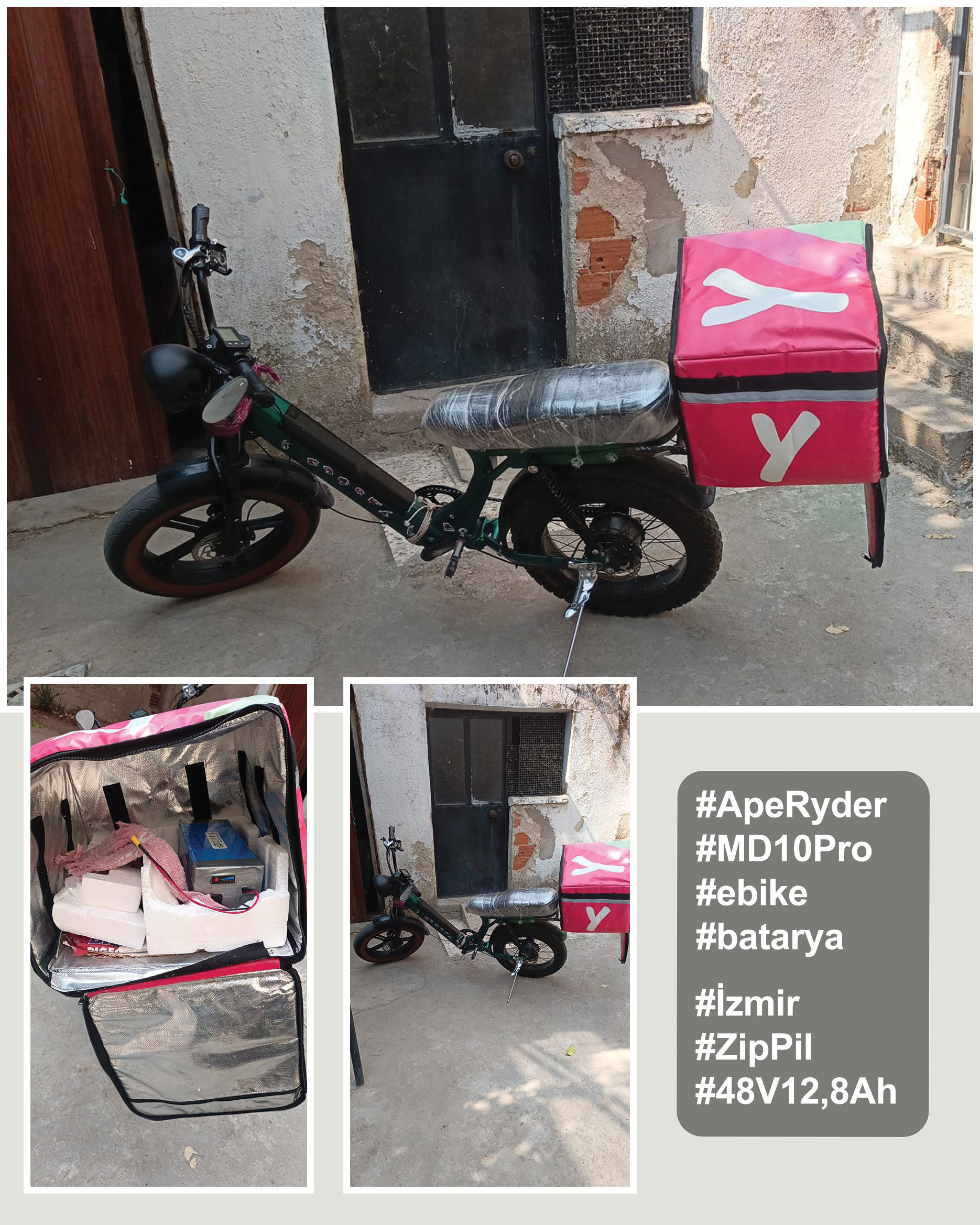 2025 eray izmir ape ryder md10 pro zippil batarya kullanıcıları