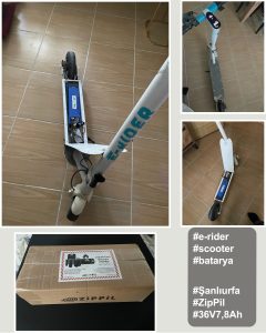 2025 ramazan şanlıurfa erider scooter zippil batarya kullanıcıları