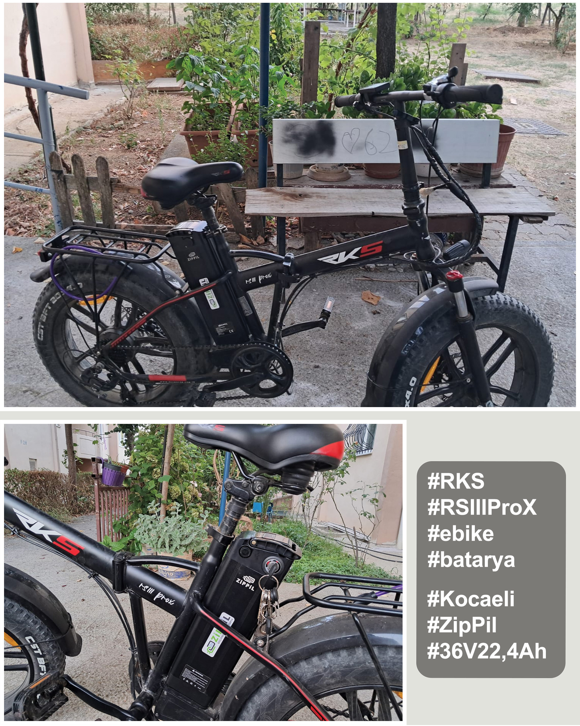 2025 yıldıray kocaeli rks rsiii pro x zippil batarya kullanıcıları