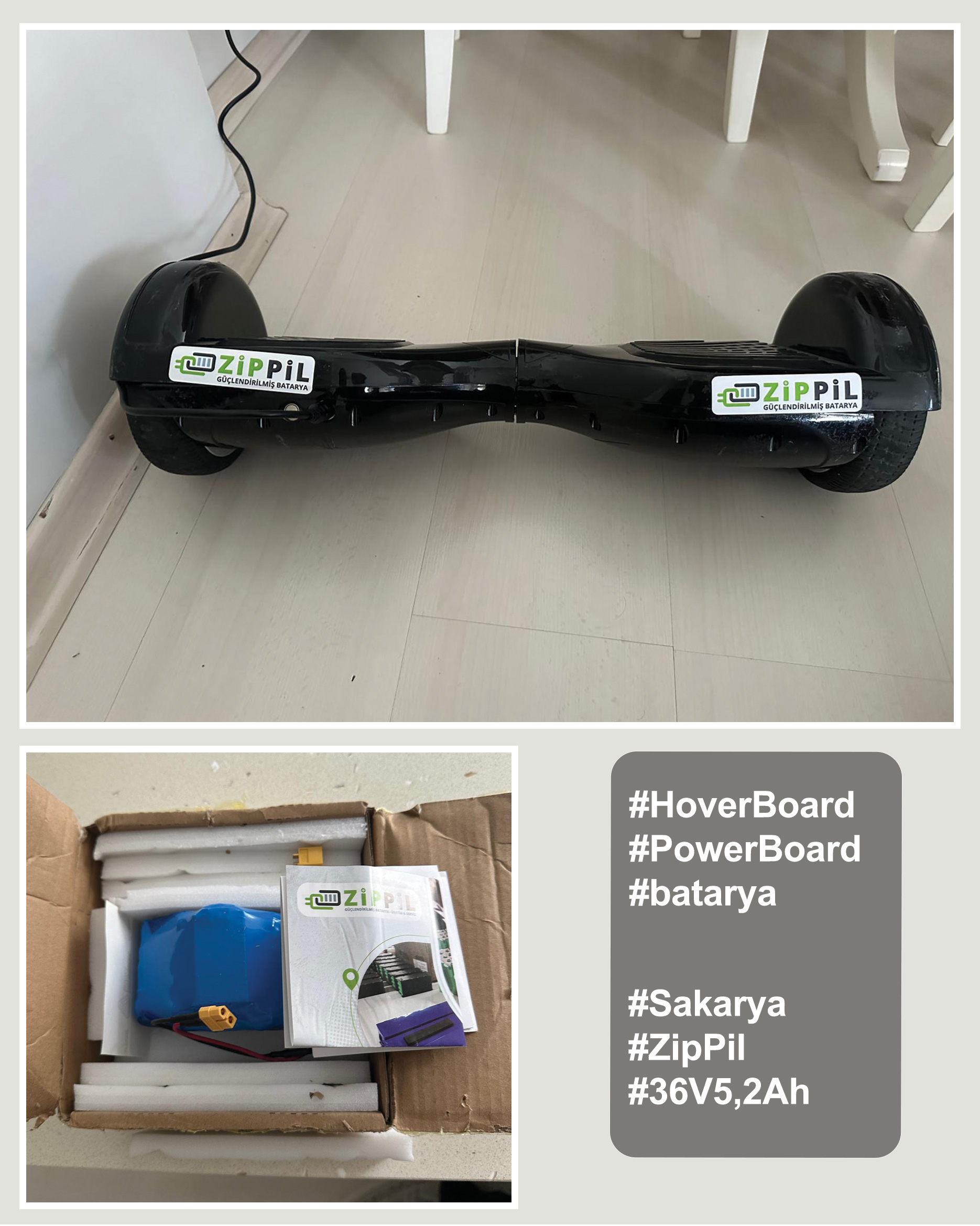 2025 recep sakarya powerboard hoverboard zippil batarya kullanıcıları