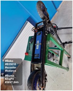 2025 salih bursa beko b35010 scooter zippil batarya kullanıcıları