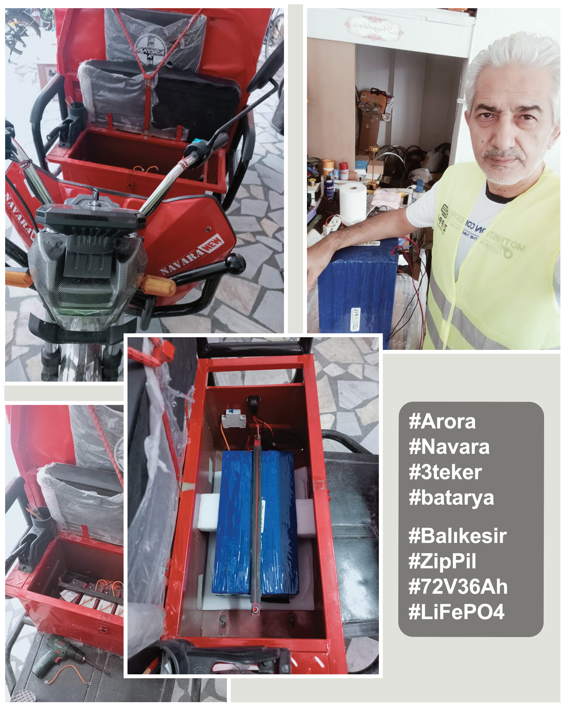 2025 bayram ali usta balıkesir arora navara lifepo4 zippil batarya kullanıcıları