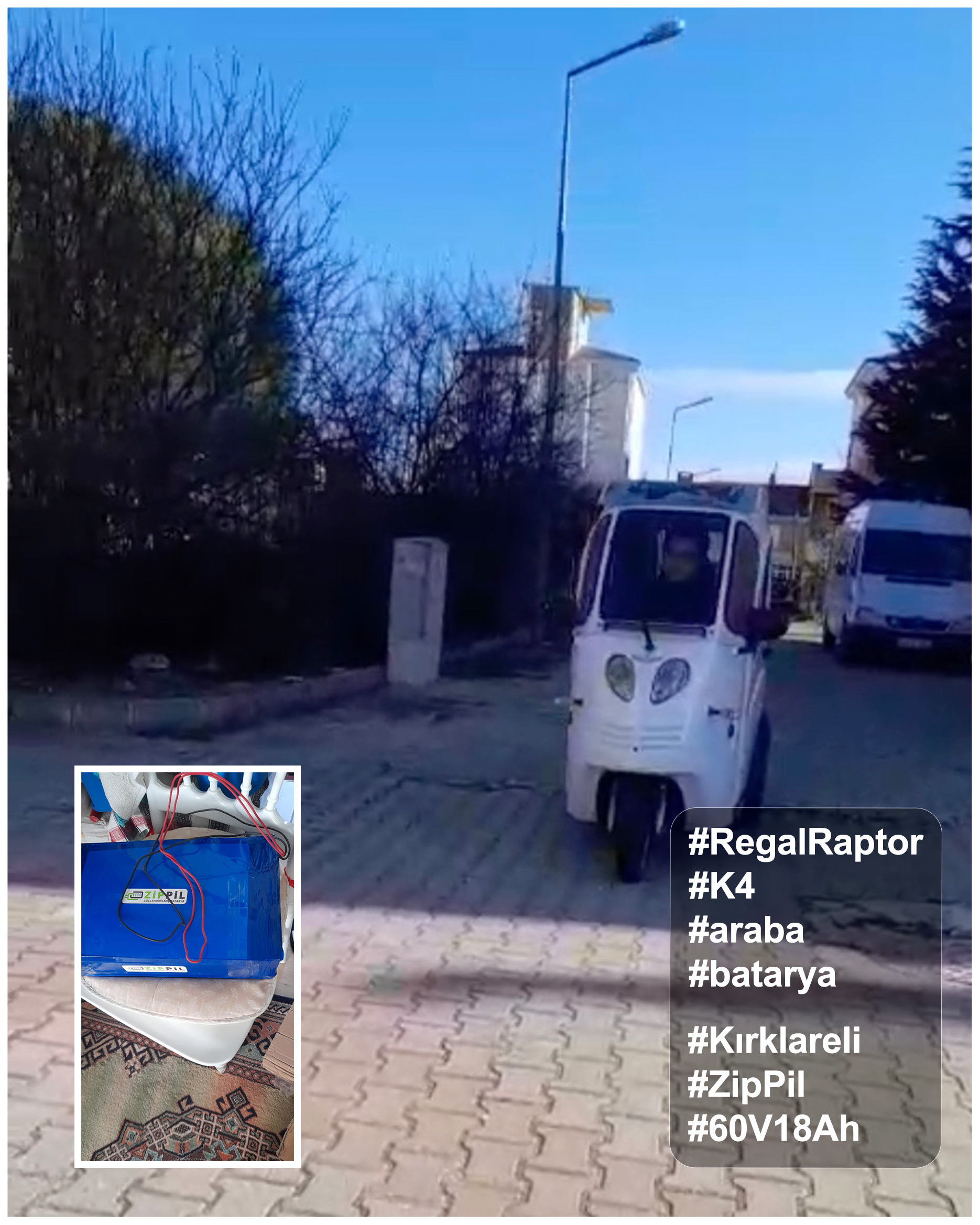 2026 saime kırklareli regalraptor k3 zippil batarya kullanıcıları