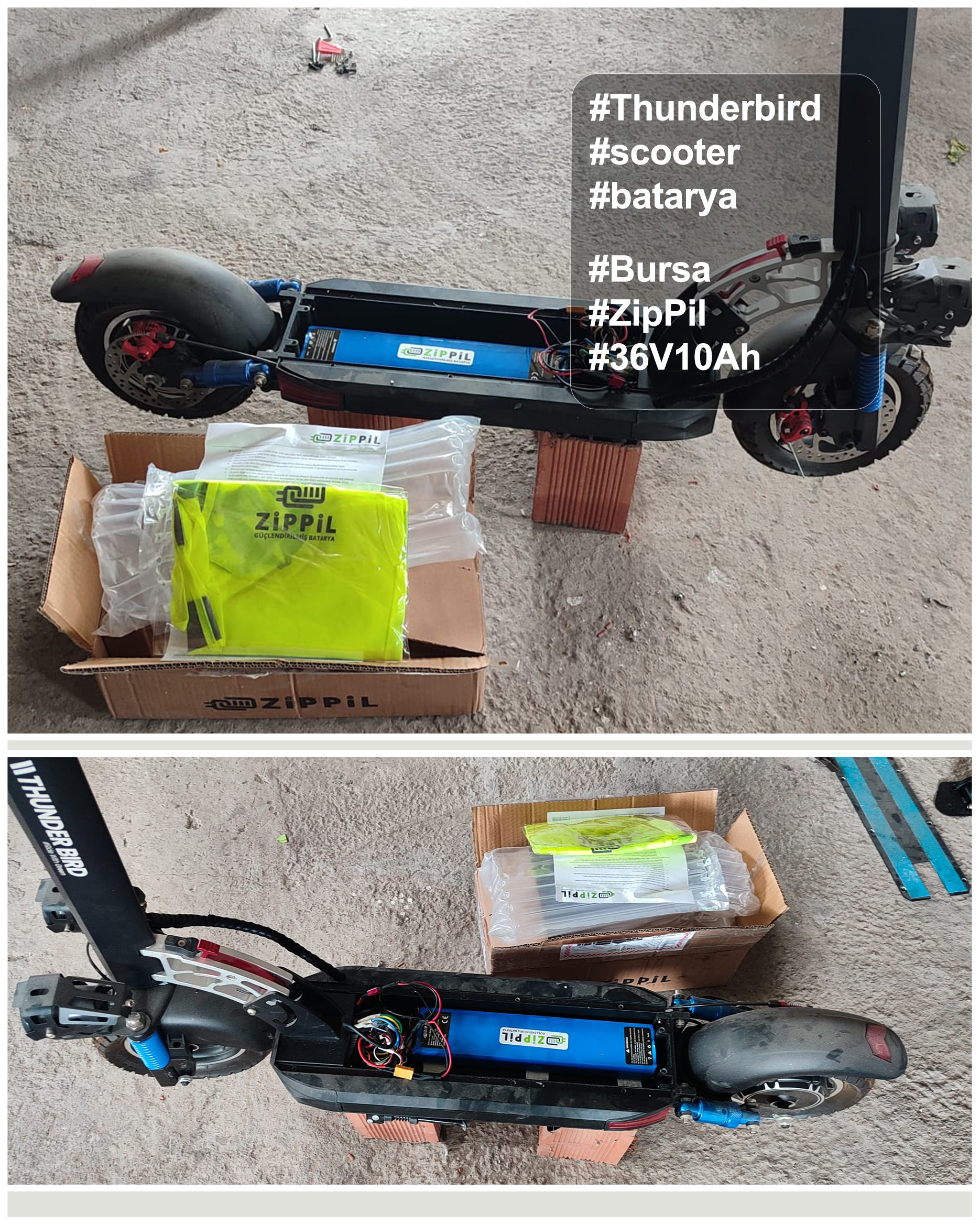2026 ramazan thunderbird scooter zippil batarya kullanıcıları